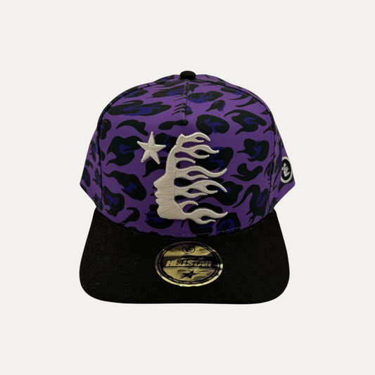 Hellstar Cheetah Print Snapback Hat