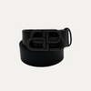 Balenciaga BB Croc-Effect Leather Belt