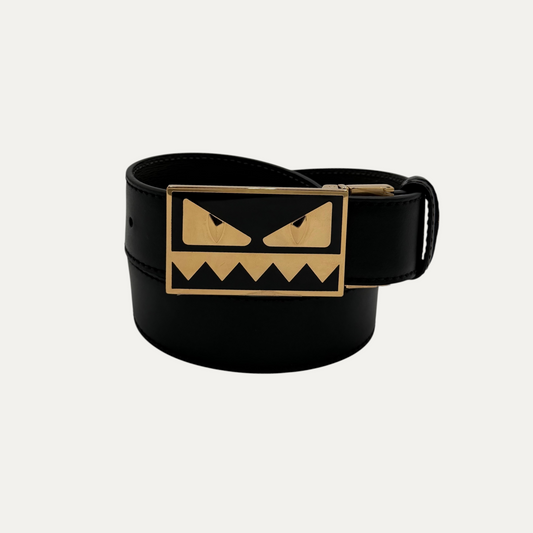 Fendi Monster Eye Logo Reversible Belt