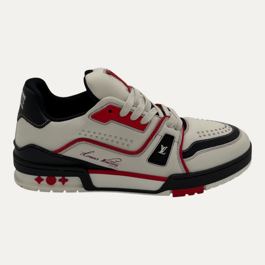 Louis Vuitton LV Trainer White Red Black