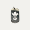 Chrome Hearts Fleur Dog-Tag Pendant