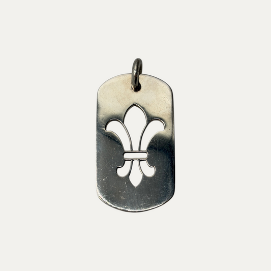 Chrome Hearts Fleur Dog-Tag Pendant