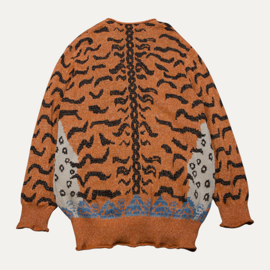 Kapital Nepal Tiger Intarsia Wool-Blend Sweater