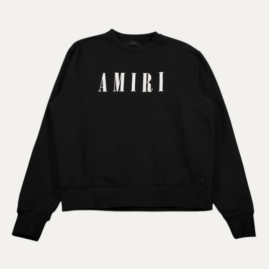 Amiri Basic Logo Spell-Out Crewneck
