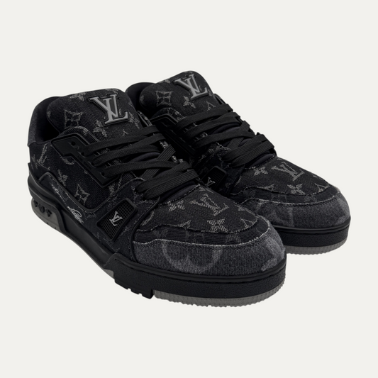 Louis Vuitton LV Monogram Black Denim Trainer