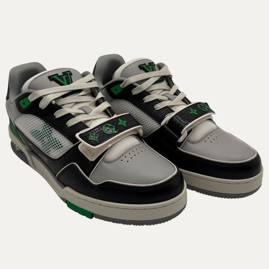 Louis Vuitton LV Trainer Monogram Strap Black/White/Green