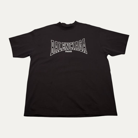 Balenciaga Boxing Logo Paris T-Shirt