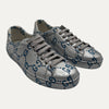 Gucci Ace GG Ghost Silver Coated Leather Sneaker