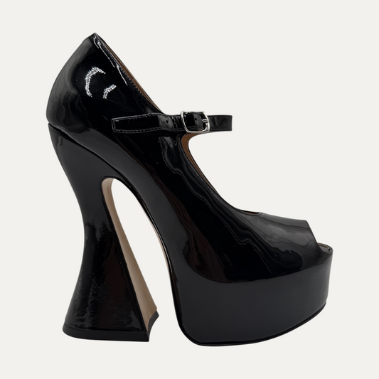 Masion Margiela Sketch Mary Jane Heel Peep Toe