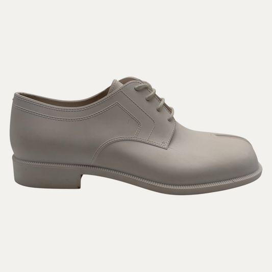 Masion Margiela White Rubber Tabi Derby Shoes
