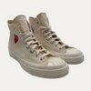 Comme Des Garcons Cream High Top Sneaker