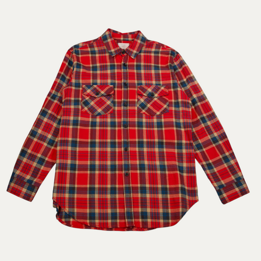 Fear Of God Plaid Flannel Button-Up T-Shirt