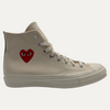 Comme Des Garcons Cream High Top Sneaker
