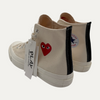 Comme Des Garcons Cream High Top Sneaker