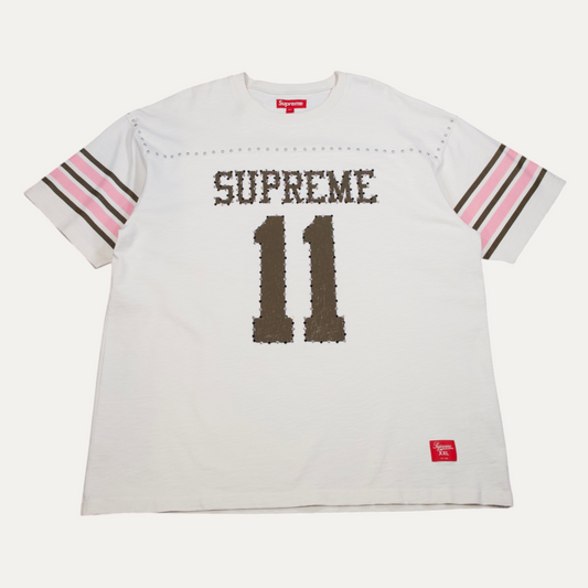 Supreme Studded Short-Sleeve Football T-Shirt