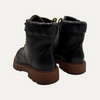 Bottega Veneta Haddock Calfskin Intrecciato Combat Boots