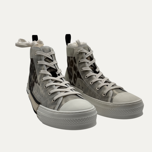 Dior B23 High Top Brown Leopard Sneaker