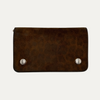 Saint Laurent Leopard Print Suede Wallet