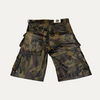 NYRVA Shorts Leather Camo Green
