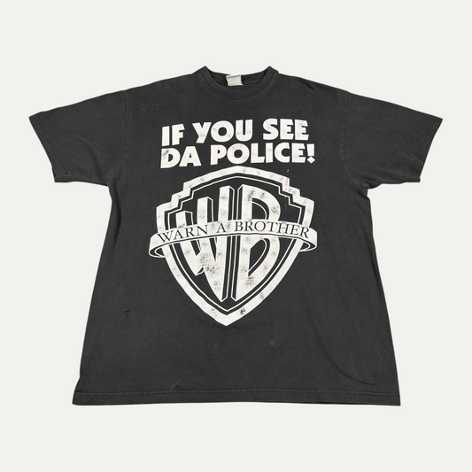 Vintage " If You See Da Police" Warn A Brother T-Shirt