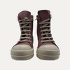 Rick Owens Ramone Mainline Lido High Leather Sneakers Dusty Pink