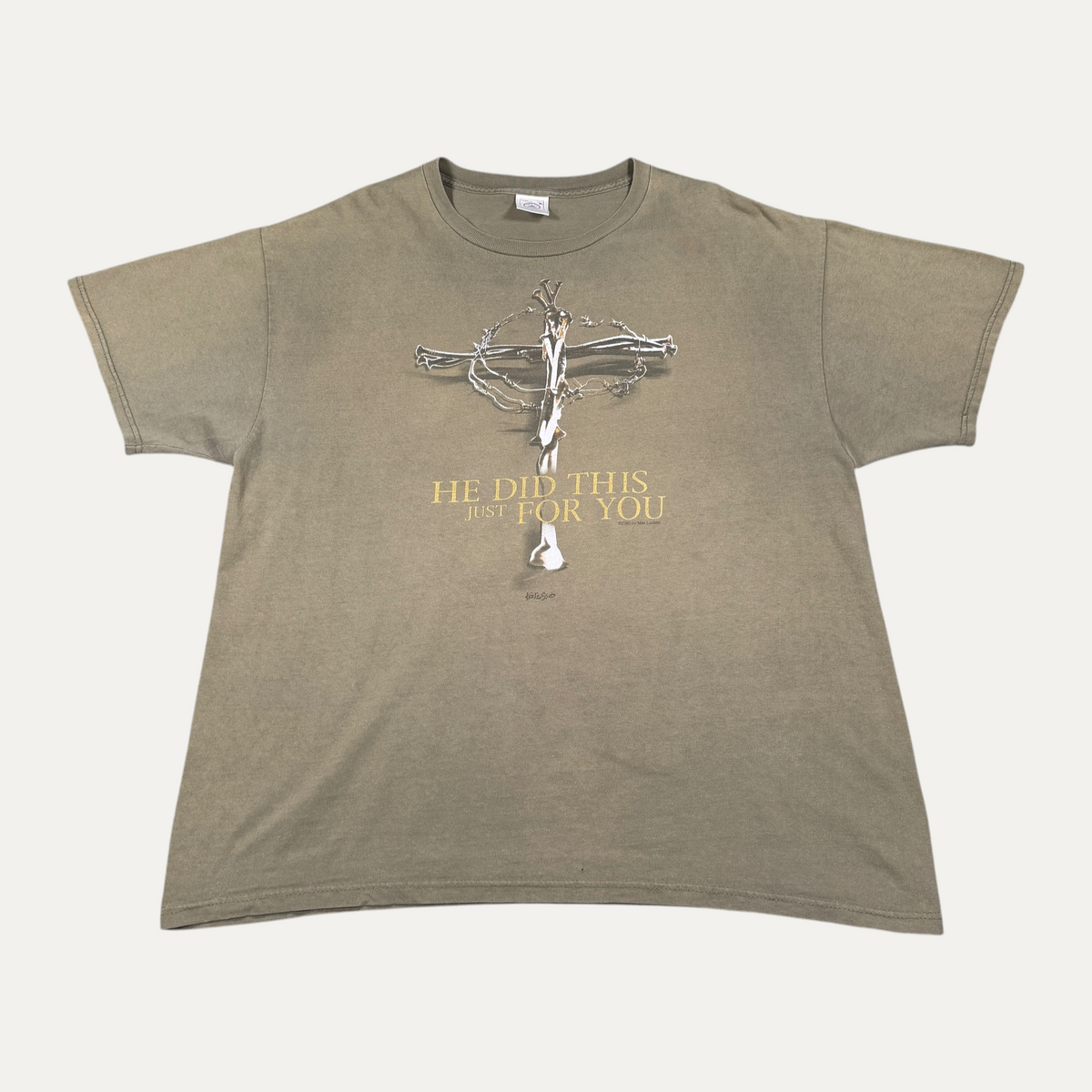 Vintage "He Did This For You" Jesus T-Shirt