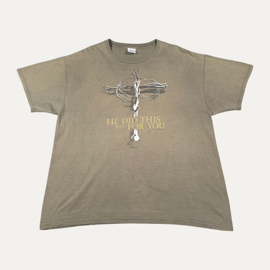 Vintage "He Did This For You" Jesus T-Shirt