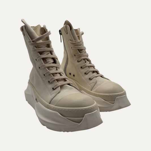 Rick Owens Ramone Abstract Sneaker Cream