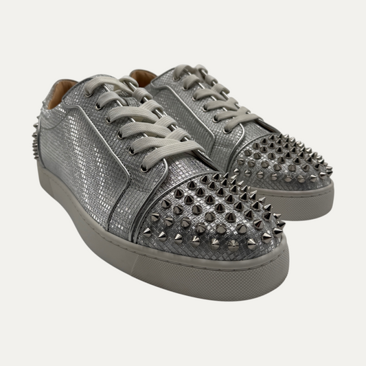 Christian Louboutin Junior Spike Leather Low Trainers