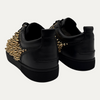 Christian Louboutin Junio Gold Spike Leather Low Trainers
