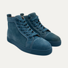 Christian Louboutin Blue Suede High Top Sneaker