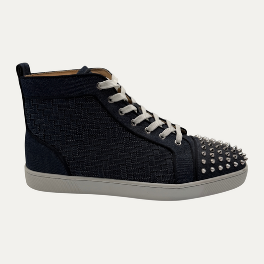 Christian Louboutin Woven Spike High Top Sneaker