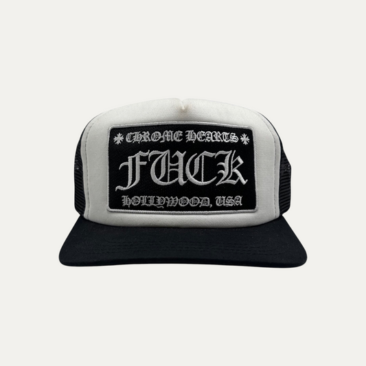 Chrome Hearts FUCK Hollywood Trucker Hat