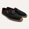Christian Louboutin Denim Embroidered Accent Espadrilles