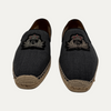 Christian Louboutin Denim Embroidered Accent Espadrilles