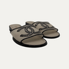 Chanel Sandal Mesh Patent Double C Logo