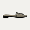 Chanel Sandal Mesh Patent Double C Logo