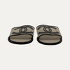 Chanel Sandal Mesh Patent Double C Logo