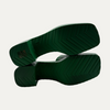 Gucci Embossed Green Rubber Sandals