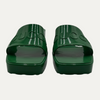 Gucci Embossed Green Rubber Sandals