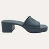 Gucci Embossed Rubber Sandals