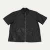 Chrome Hearts Leather Cross Patch Pocket Zip Up Nylon Zip-Up Shirt