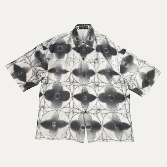 Louis Vuitton Gradient Logo Full Print Short Sleeve Shirt