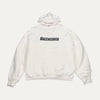 Balenciaga Distressed Chest Logo Hoodie
