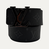 Black Louis Vuitton Monogram Belt