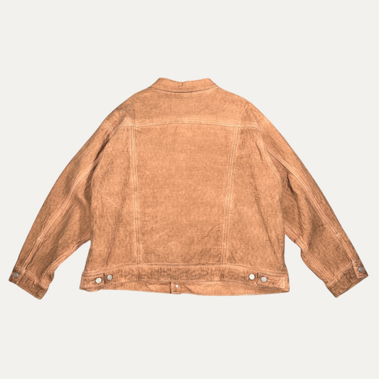 Stussy X Levi Brown AOP Embossed Logo Jacket