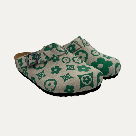 Bravest Studios Suede Paisley Green Floral