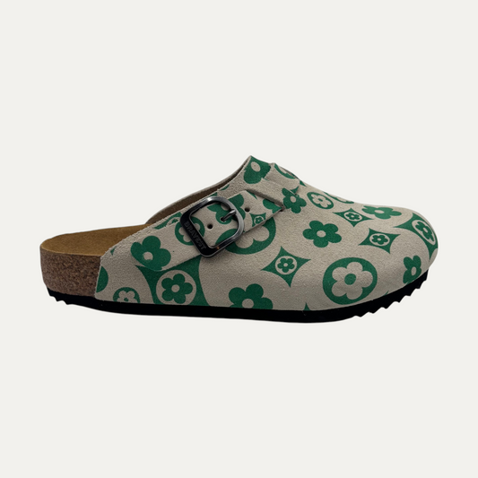 Bravest Studios Suede Paisley Green Floral