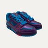 Louis Vuitton Purple Teal Metallic Trainer Sneaker