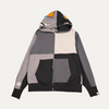 Bape Multi Color Patch Work Zip Up Hoodie